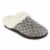 Isotoner® Women's Sweater Knit Diamond Quilted Hoodback Slippers - Light Gray Perspective: front