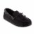 Isotoner­® Black Microsuede Stan Moccasin (Medium) Perspective: front