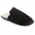 Isotoner® Quilted Velour Emmie Scuff Slipper - Black Perspective: front