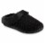 Isotoner® Lara Chenille Hoodback Slipper - Black Perspective: front