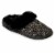 Isotoner® Samantha Sweater Knit Hoodback Slipper - Black Perspective: front
