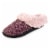 Isotoner® Samantha Sweater Knit Hoodback Slipper - Brown Perspective: front