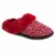 Isotoner® Samantha Sweater Knit Hoodback Slipper - Red Perspective: front
