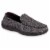 Isotoner® Herringbone Harvey Men's Moccasins - Black Perspective: front