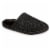 Isotoner® Faux Woolen Men's Hoodback Shoes - Black Perspective: front