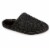 Isotoner® Faux Woolen Men's Hoodback Shoes - Black Perspective: front