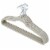 Home Basics 10-Piece Velvet Hangers, Grey Perspective: front