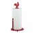 Home Basics Cast Iron Rooster Paper Towel Holder, Red Perspective: front