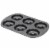 Home Basics 6-Cup Non-Stick Donut Pan, Black Perspective: front