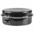 Home Basics Deep Oval Natural Non-Stick 12” Enameled Carbon Steel Roaster Pan with Lid, Black Perspective: front