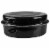 Home Basics Deep Oval Natural Non-Stick 14” Enameled Carbon Steel Roaster Pan with Lid, Black Perspective: front