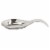 Home Basics No-Drip Curved Counter top and Stove top Stainless Steel Spoon Rest , Silver Perspective: front