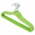 Home Basics 10-Piece Velvet Hangers, Green Perspective: front