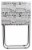 Home Basics Happy Multi-Purpose Foldable Table, Black/White Perspective: front