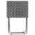 Home Basics Lattice Multi-Purpose Foldable Table, Grey/White Perspective: front