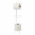 Home Basics Free-Standing Vinyl Coated Steel Dispensing Toilet Paper Holder, White Perspective: front