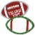 Big Dot of Happiness End Zone - Football - Party Shaped Thank You Cards with Envelopes 12 Ct Perspective: front