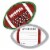 Big Dot of Happiness End Zone Football - Wish Card Activities Shaped Advice Cards Game 20 Ct Perspective: front