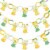 Big Dot of Happiness So Fresh Lemon 90 Chain Links & 30 Tassels Paper Chains Garland 21 ft Perspective: front