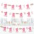 Big Dot of Happiness 1st Birthday Girl Fun to be One Decor Clothespin Garland Banner 44 Pc Perspective: front