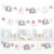 Big Dot of Happiness Pink Elephant - Girl Party DIY Decor - Clothespin Garland Banner - 44 Pc Perspective: front