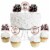 Big Dot of Happiness Rose Gold Happy New Year - Cupcake Toppers 2023 Clear Treat Picks 24 Ct Perspective: front