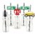 Big Dot of Happiness NYC Cityscape - Paper Straw Decor - New York City Striped Straws 24 Ct Perspective: front