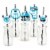 Big Dot of Happiness Yeti to Party Paper Straw Decor Abominable Snowman Striped Straws 24 Ct Perspective: front