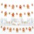 Big Dot of Happiness Gingerbread Christmas Holiday Party Clothespin Garland Banner 44 Pc Perspective: front