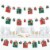 Big Dot of Happiness Happy Holiday Presents Christmas Decor Clothespin Garland Banner 44 Pc Perspective: front