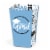 Big Dot of Happiness Light Blue Grad Best is Yet to Come  Favor Popcorn Treat Boxes 12 Ct Perspective: front