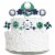 Big Dot of Happiness Par-Tee Time - Golf - Birthday Party Decor Kit - Cake Topper Set 11 Pc Perspective: front