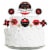 Big Dot of Happiness Red Carpet Hollywood - Birthday Cake Decor Kit - Cake Topper Set 11 Pc Perspective: front