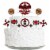 Big Dot of Happiness Lumberjack Channel The Flannel Birthday Decor Kit Cake Topper Set 11 Pc Perspective: front