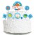 Big Dot of Happiness Under the Sea Critters - Birthday Party Decor Kit Cake Topper Set 11 Pc Perspective: front