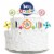 Big Dot of Happiness Cheerful Happy Birthday - Colorful Decor Kit - Cake Topper Set 11 Pc Perspective: front