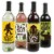 Big Dot of Happiness Sasquatch Crossing - Bigfoot Party Decor Wine Bottle Label Stickers 4 Ct Perspective: front