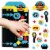 Big Dot of Happiness Bam Superhero Birthday Party Favor Kids Stickers 16 Sheets 256 Stickers Perspective: front
