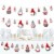 Big Dot of Happiness Christmas Gnomes - Holiday Party Decor - Clothespin Garland Banner 44 Pc Perspective: front