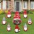 Big Dot of Happiness Christmas Gnomes - Outdoor Lawn Decor - Holiday Party Yard Signs 8 Ct Perspective: front