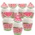 Big Dot of Happiness Sweet Watermelon Decor - Cupcake Wrappers & Treat Picks Kit 24 Ct Perspective: front