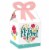 Big Dot of Happiness Colorful Floral Happy Mother's Day Square Favor Gift Box Bow Boxes 12 Ct Perspective: front