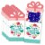 Big Dot of Happiness Colorful Floral Happy Mother's Day Money & Nifty Gifty Card Holders 8 Ct Perspective: front