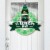 Big Dot of Happiness Irish Gnomes - Outdoor St. Patrick's Day Party Decor - Front Door Wreath Perspective: front