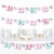 Big Dot of Happiness Girl 13th Birthday Teenager Birthday Clothespin Garland Banner 44 Pc Perspective: front