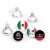 Big Dot of Happiness Viva Mexico - Party Sticker Favors - Labels Fit Hershey’s Kisses 108 Ct Perspective: front