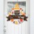 Big Dot of Happiness Fall Gnomes - Outdoor Autumn Harvest Party Decor - Front Door Wreath Perspective: front