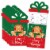 Big Dot of Happiness Gingerbread Christmas Holiday Money & Gift Card Nifty Gifty Holders 8 Ct Perspective: front