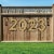 Big Dot of Happiness New Year's Eve Gold - New Year Party Decor - 2023 Outdoor Letter Banner Perspective: front