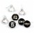 Big Dot of Happiness Hello New Year 2023 NYE Party Round Candy Sticker Favors 1 sheet of 108 Perspective: front